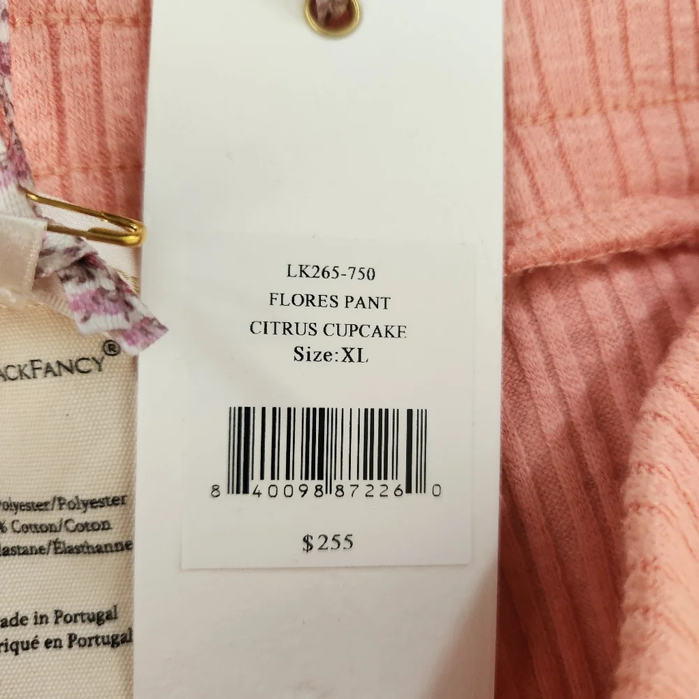 LoveShackFancy Matching Citrus Cupcake Ribbed Set In Pink & Yellow Women's‎ XL